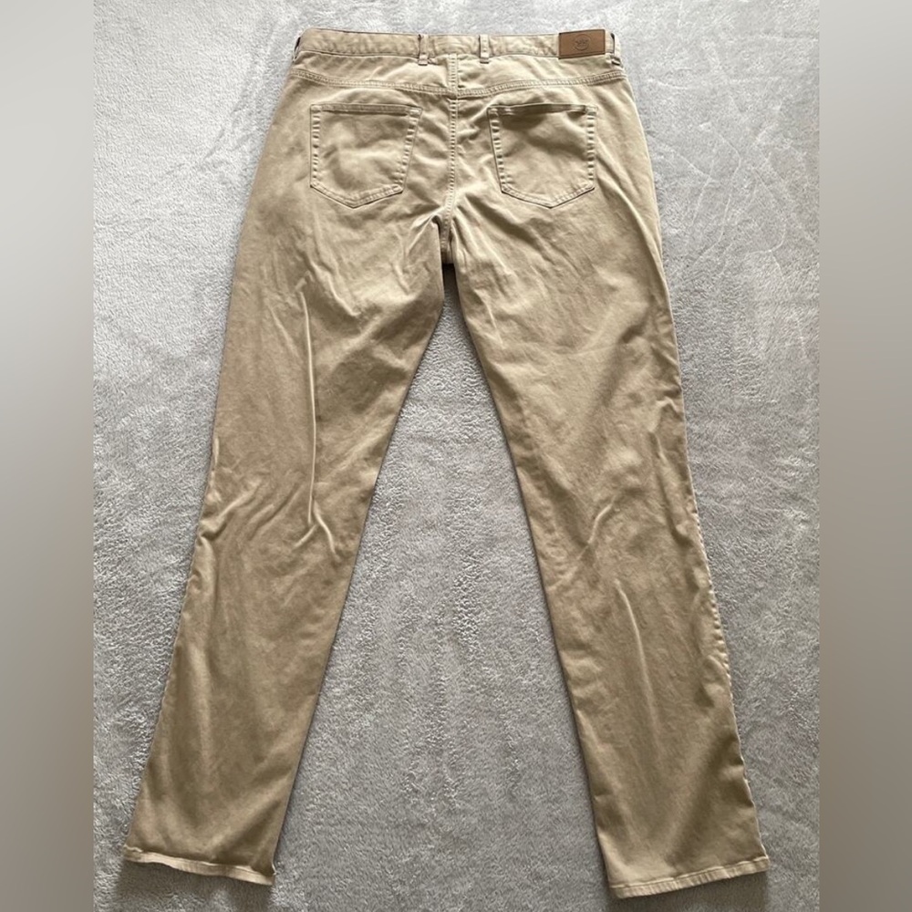 Peter Millar Pants Mens 36 Khaki Tan Crown Ultimate 5 Pocket Pant Classic Casual
